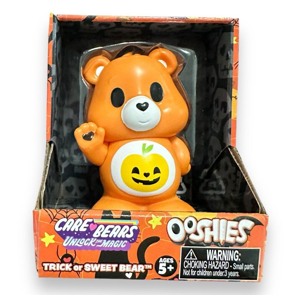 NEW Care Bears OOSHIES HALLOWEEN TRICK OR SWEET BEAR Figurine Decor Retro